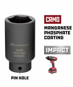 Powerbuilt 1/2 Inch Drive 30mm Axle Nut Socket - 648469 -Hot Sale Powerbuilt Shop 648469 30mm 3