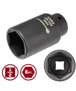 Powerbuilt 1/2" Drive x 32mm Axle Nut Socket - 648470 -Hot Sale Powerbuilt Shop 648470 32mm 2