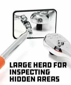 Powerbuilt Large Telescoping Inspection Mirror - 648504 -Hot Sale Powerbuilt Shop 648504 05