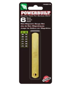 Powerbuilt 6 Blade Non-Magnetic Feeler Gauge - 648519 -Hot Sale Powerbuilt Shop 648519 05
