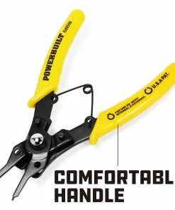 Powerbuilt Snap Ring Pliers Set, 4 interchangeable Heads, Straight, 45°, and 90° -Hot Sale Powerbuilt Shop 648598 04