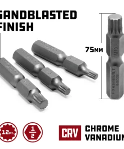 Powerbuilt 4 Pc. XZN Triple Square Spline Bit 12 Point Set, M6-M12 - 648599M 7 Powerbuilt 4 Pc. XZN Triple Square Spline Bit 12 Point Set, M6-M12 - 648599M -Hot Sale Powerbuilt Shop 648599m 03