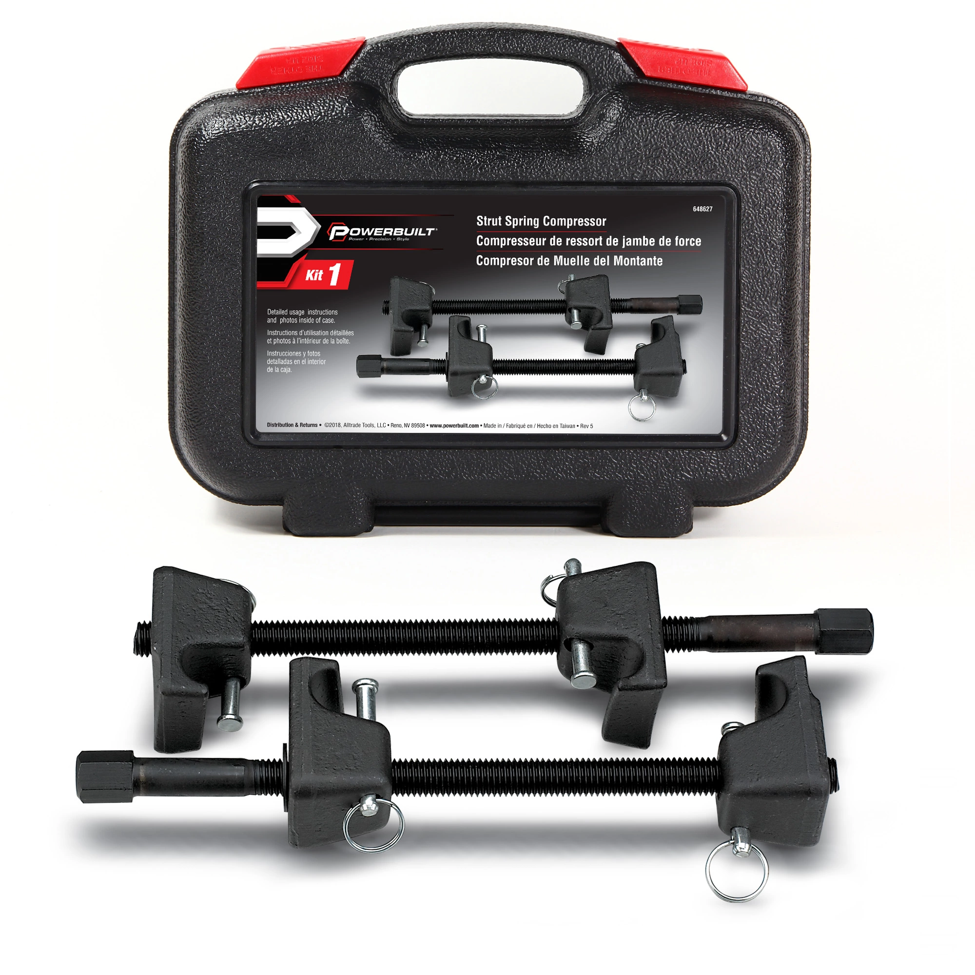 Powerbuilt Strut Spring Compressor Kit - 648627E 1 Powerbuilt Strut Spring Compressor Kit - 648627E