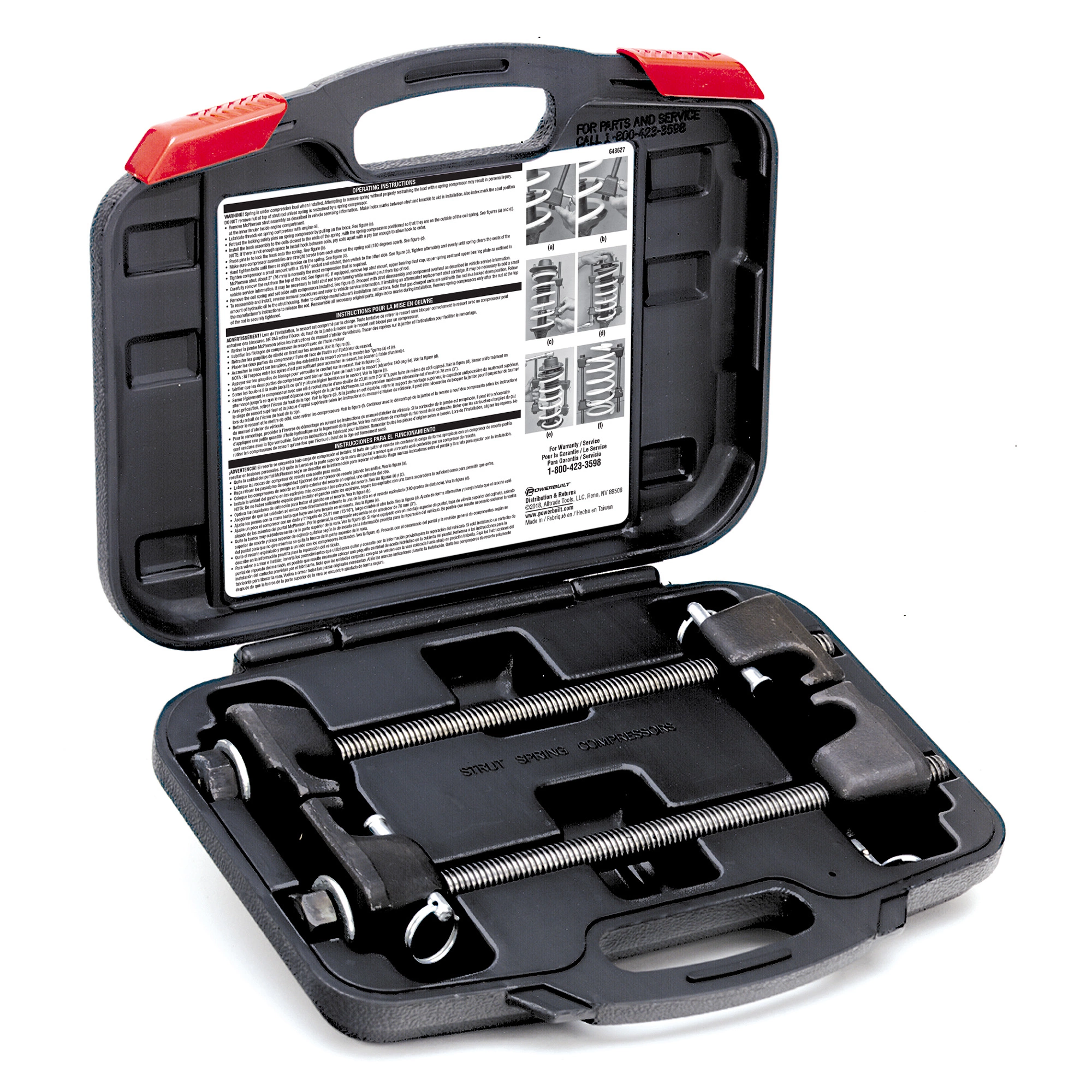 Powerbuilt Strut Spring Compressor Kit - 648627E 2 Powerbuilt Strut Spring Compressor Kit - 648627E - Image 2