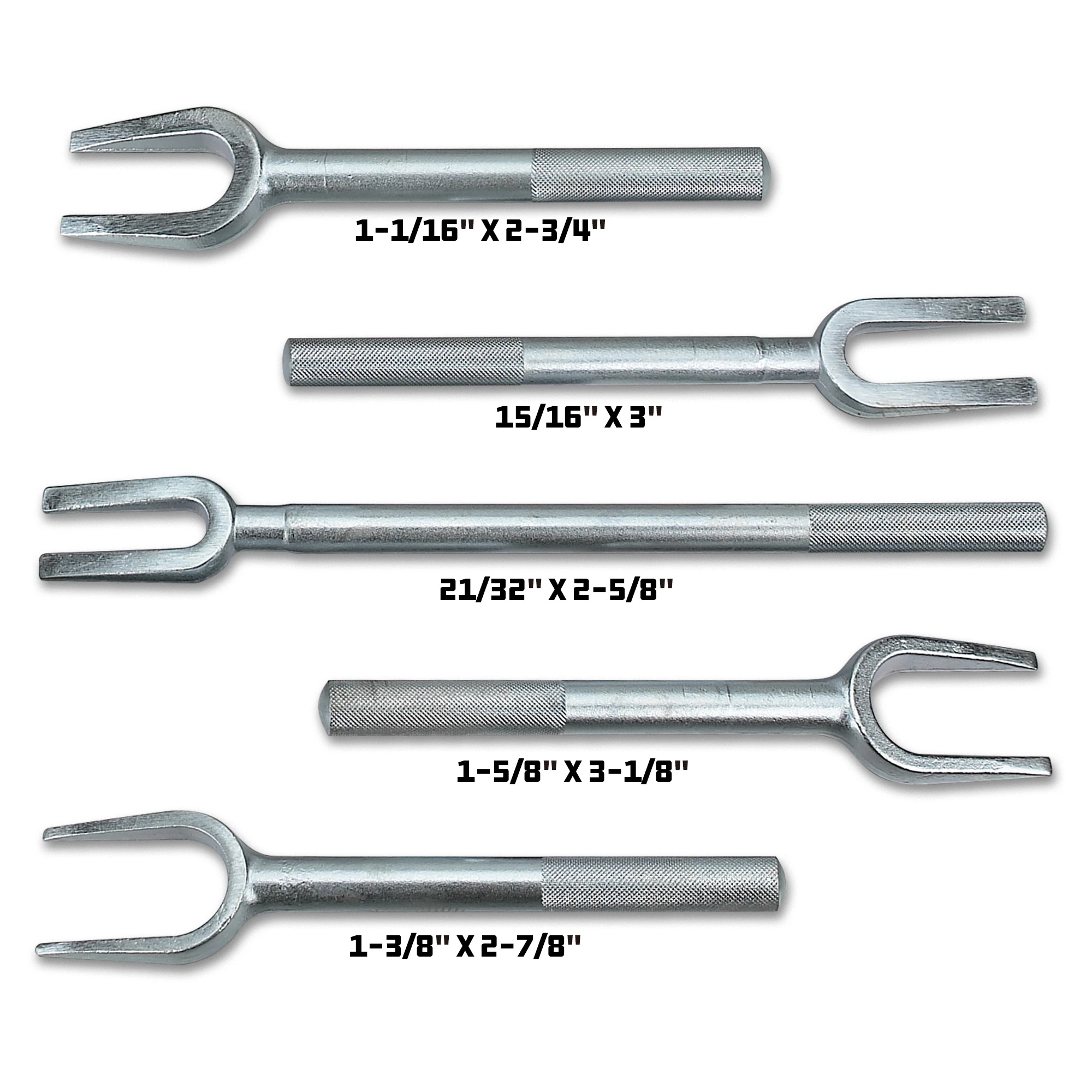 Powerbuilt 5 Piece Tie Rod/Ball Joint Separator Set - 648630 2 Powerbuilt 5 Piece Tie Rod/Ball Joint Separator Set - 648630 - Image 2