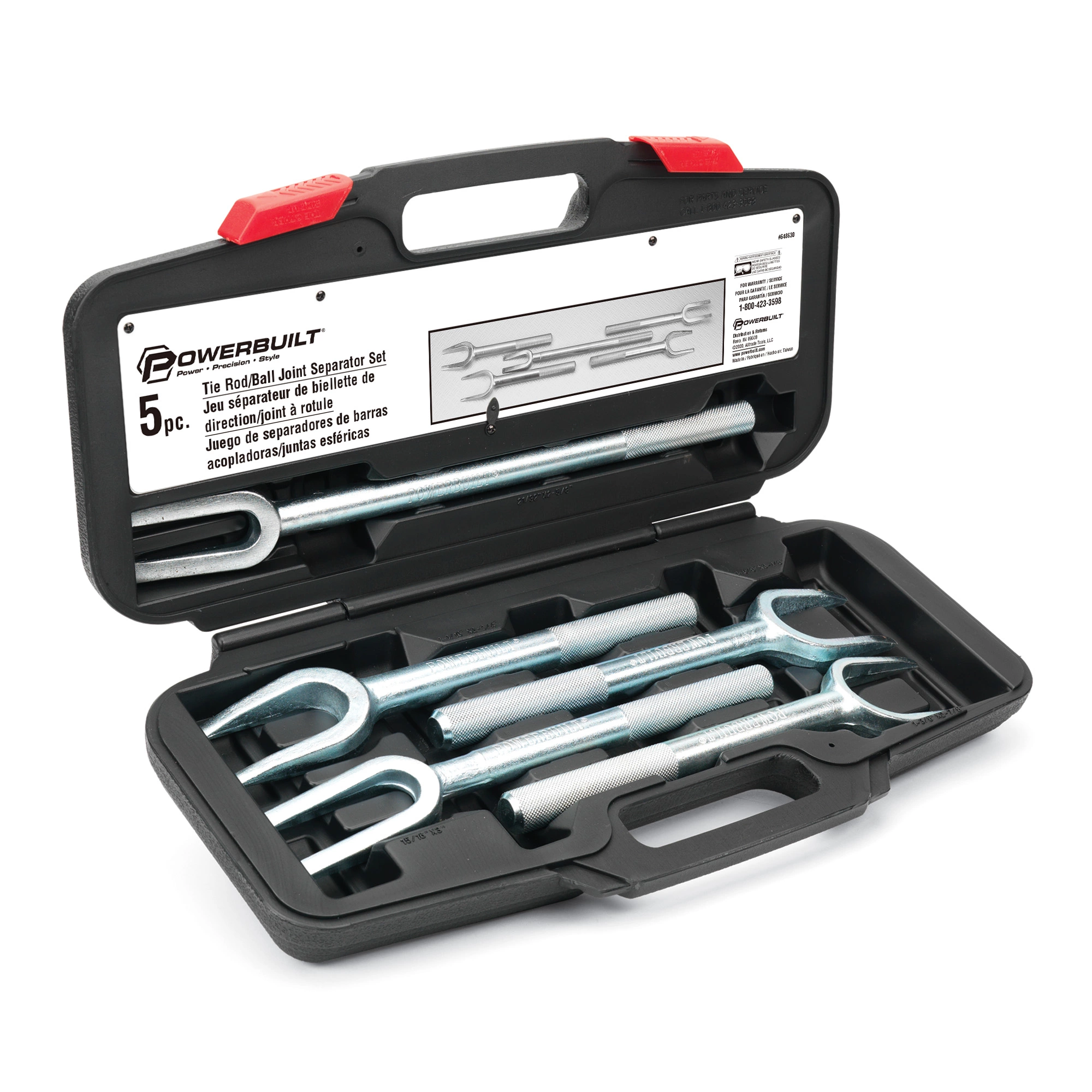 Powerbuilt 5 Piece Tie Rod/Ball Joint Separator Set - 648630 3 Powerbuilt 5 Piece Tie Rod/Ball Joint Separator Set - 648630 - Image 3