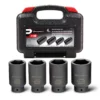 Powerbuilt 4 Piece Axle Nut Socket Set - 648635