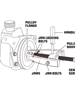 Powerbuilt Power Steering Pulley Pull Set Kit13 - 648644 -Hot Sale Powerbuilt Shop 648644 04