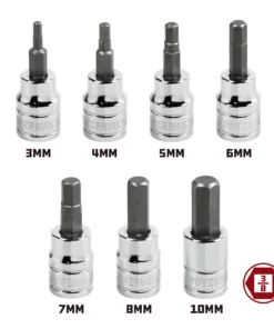 Powerbuilt 7 Piece 3/8 Inch Drive Metric Hex Bit Socket Set - 648663 -Hot Sale Powerbuilt Shop 648663 02