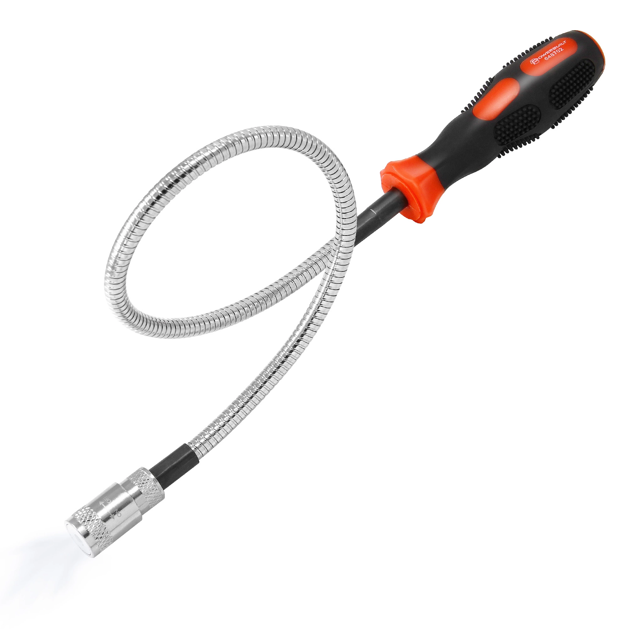 Powerbuilt 8Lb Flexible Led Magnetic Pick Up Tool - 648702M 1 Powerbuilt 8Lb Flexible Led Magnetic Pick Up Tool - 648702M