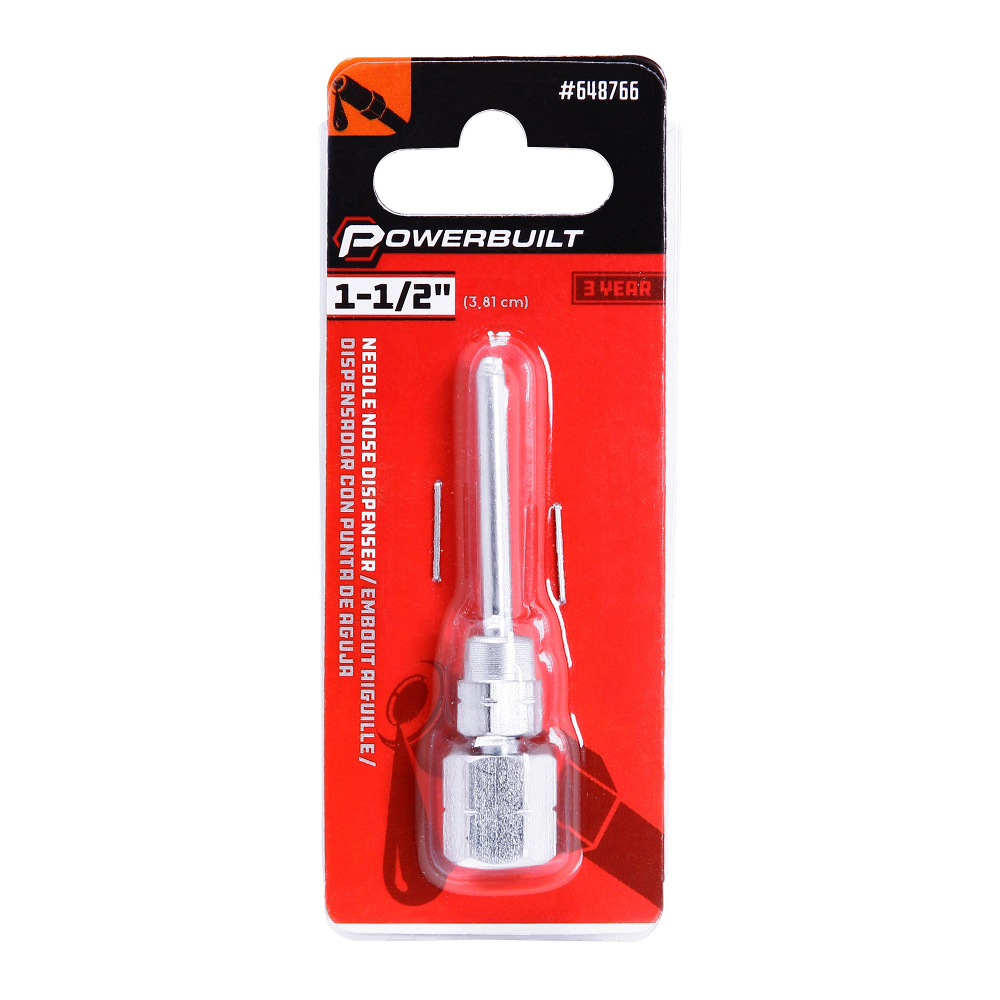 Powerbuilt 1-1/2 in. Grease Gun Needle Nose Adapter - 648766 4 Powerbuilt 1-1/2 in. Grease Gun Needle Nose Adapter - 648766 - Image 4