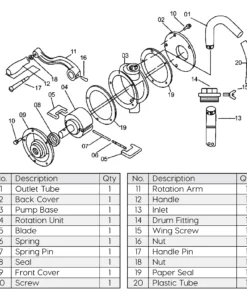 Powerbuilt Rotary Barrel Pump - 648771 -Hot Sale Powerbuilt Shop 648771 02