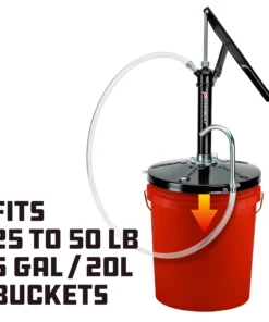 Powerbuilt Lever Bucket Pump for 5 Gallon Buckets - 648772 -Hot Sale Powerbuilt Shop 648772 03