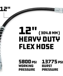 Powerbuilt 12 in. Heavy-Duty Grease Gun Flex Hose with Spring Protector 7 Powerbuilt 12 in. Heavy-Duty Grease Gun Flex Hose with Spring Protector -Hot Sale Powerbuilt Shop 648813 03