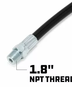 Powerbuilt 18 in. Heavy-Duty Grease Gun Flex Hose with Spring Protector -Hot Sale Powerbuilt Shop 648814 04