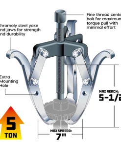 Powerbuilt 6 Inch Gear Puller - 648909 -Hot Sale Powerbuilt Shop 648909 03