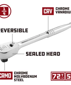 Powerbuilt 1/4 Inch Drive 72 Tooth Sealed Head Ratchet - 649930 -Hot Sale Powerbuilt Shop 649930 02 a