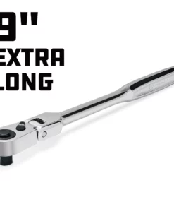 Powerbuilt 3/8 Inch Drive 72 Tooth Pro Tech 9 Inch Long Reach Flex Head Ratchet with Contour Handle - 649952 13 Powerbuilt 3/8 Inch Drive 72 Tooth Pro Tech 9 Inch Long Reach Flex Head Ratchet with Contour Handle - 649952 -Hot Sale Powerbuilt Shop 649952 03