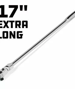 Powerbuilt 3/8 Inch Drive 72 Tooth Pro Tech 17 Inch Long Reach Flex Head Ratchet with Contour Handle - 649953 13 Powerbuilt 3/8 Inch Drive 72 Tooth Pro Tech 17 Inch Long Reach Flex Head Ratchet with Contour Handle - 649953 -Hot Sale Powerbuilt Shop 649953 03
