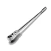 Powerbuilt 1/2 Inch Drive 72 Tooth Pro Tech 25 Inch Long Reach Flex Head Ratchet with Contour Handle - 649956