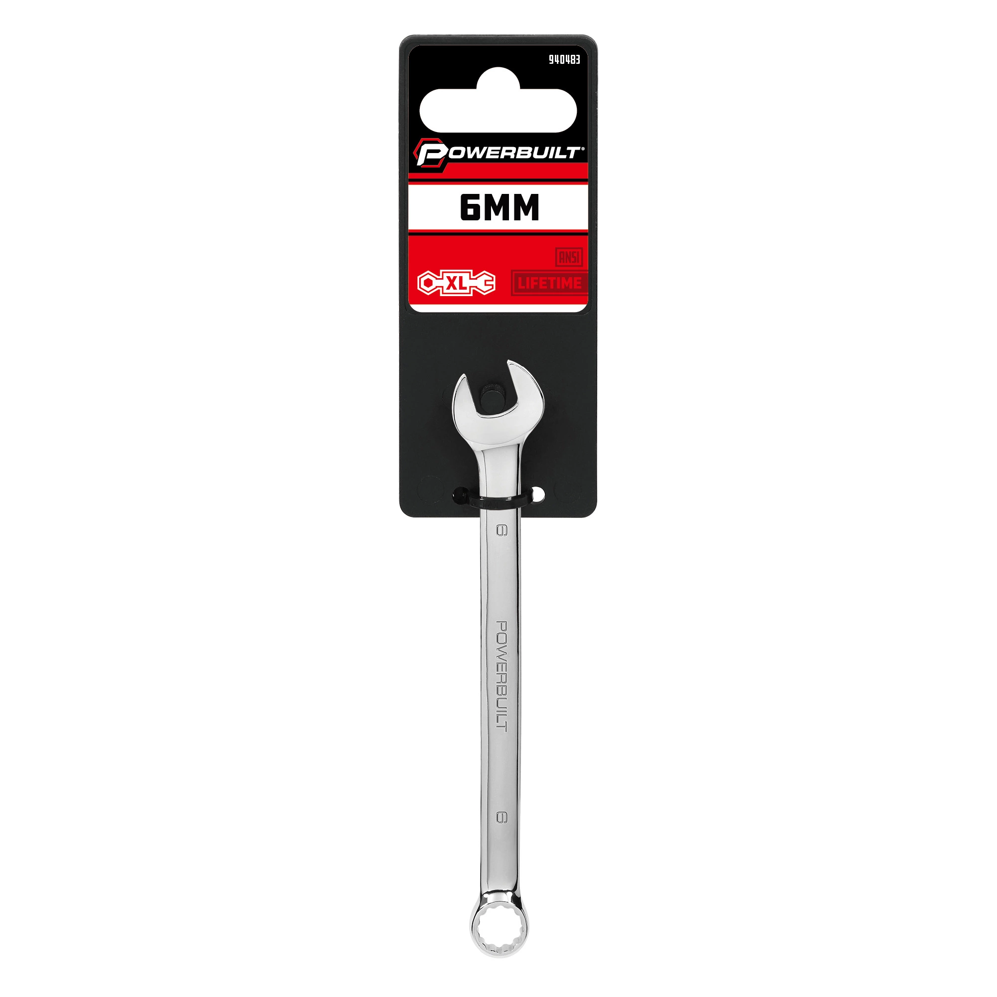 Powerbuilt 6mm Long Pattern MetricCombination Wrench - 940483M 3 Powerbuilt 6mm Long Pattern MetricCombination Wrench - 940483M - Image 3