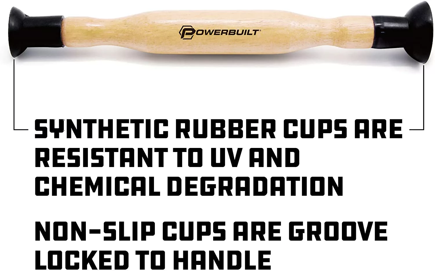 Powerbuilt 648448 2 pc Double Cup Valve Grinder 2 Powerbuilt 648448 2 pc Double Cup Valve Grinder - Image 2