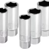 Powerbuilt 640855 3/8-Inch Drive Spark Plug Socket Set, 5-Piece