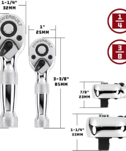 Powerbuilt 640927 1/4-Inch and 3/8-Inch Stubby Ratchet Set, 2-Piece,Silver -Hot Sale Powerbuilt Shop 71lVf1FKozL. AC SL1500