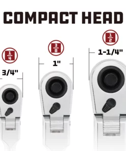 Powerbuilt 1/4 Inch Drive 72 Tooth Pro Tech 9 Inch Long Reach Flex Head Ratchet with Contour Handle - 649951 -Hot Sale Powerbuilt Shop 72t20protech20flex20ratchet 04