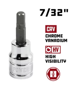 Powerbuilt 3/8 Inch Drive x 7/32 Inch Hex Bit Socket - 640350 7 Powerbuilt 3/8 Inch Drive x 7/32 Inch Hex Bit Socket - 640350 -Hot Sale Powerbuilt Shop 7 322020640350 02