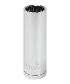 Powerbuilt 3/8 in. Drive x 9/16 in. 12 Point SAE Deep Socket - 940047
