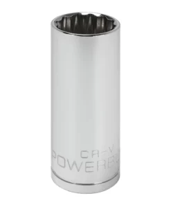 Powerbuilt 3/8 in. Drive x 3/4 in. 12 Point SAE Deep Socket - 940050