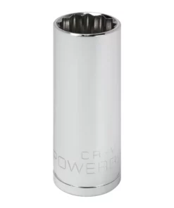 Powerbuilt 3/8 in. Drive x 18mm 12 Point Metric Deep Well Socket - 940068