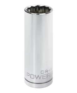 Powerbuilt 1/2 in. Drive x 13/16 in. 12 Point Deep Socket - 940135