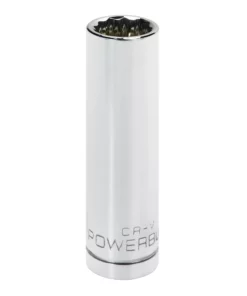 Powerbuilt 1/2 in. Drive x 15mm 12 Point Deep Socket - 940156