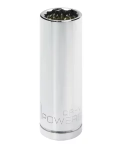 Powerbuilt 1/2 in. Drive x 18mm 12 Point Deep Socket - 940159