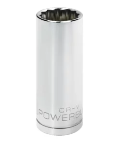 Powerbuilt 1/2 in. Drive x 22mm 12 Point Deep Socket - 940163