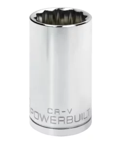 Powerbuilt 1/2 in. Drive x 32mm 12 Point Deep Socket - 940175
