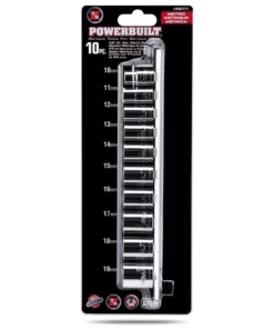 Powerbuilt 10 Pc. 3/8 in. Drive Metri Socket Set, Socket Rail - 940177 -Hot Sale Powerbuilt Shop 940177mv1