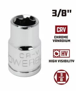 Powerbuilt 3/8 in. Drive x 3/8 in. 6 Point SAE Socket - 940193 9 Powerbuilt 3/8 in. Drive x 3/8 in. 6 Point SAE Socket - 940193 -Hot Sale Powerbuilt Shop 940193 3 8 02