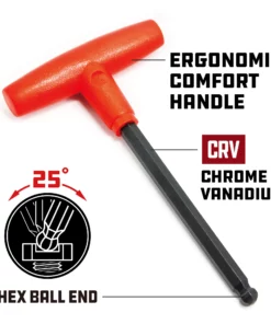 Powerbuilt 10 Piece SAE T-Handle Hex Key Wrench Set - 940201 -Hot Sale Powerbuilt Shop 940201 03