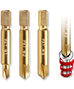 Powerbuilt 3 Piece Stripped Screw Remover Set, Damage Screw