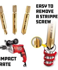 Powerbuilt 3 Piece Stripped Screw Remover Set, Damage Screw -Hot Sale Powerbuilt Shop 940479 04 1