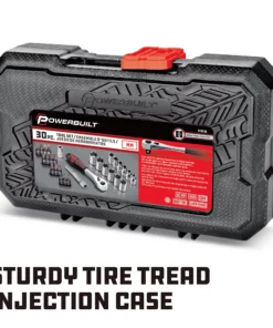 Powerbuilt 30 Pc. 1/4 in. Drive Metric Socket Set - 940836 -Hot Sale Powerbuilt Shop 940836 05