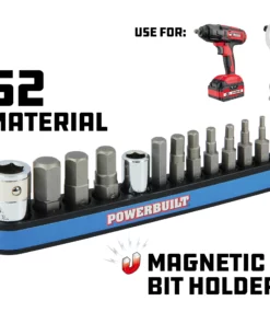 Powerbuilt 13 Piece SAE Hex Bit Set with Magnetic Holder, 1/16" to 1/4" - 941128 7 Powerbuilt 13 Piece SAE Hex Bit Set with Magnetic Holder, 1/16" to 1/4" - 941128 -Hot Sale Powerbuilt Shop 941128 02