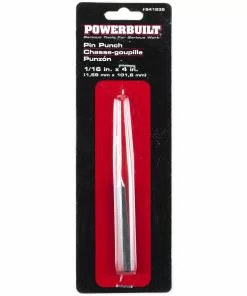 Powerbuilt Pin Punch - 1/16" X 1/4" X 4" - 941235