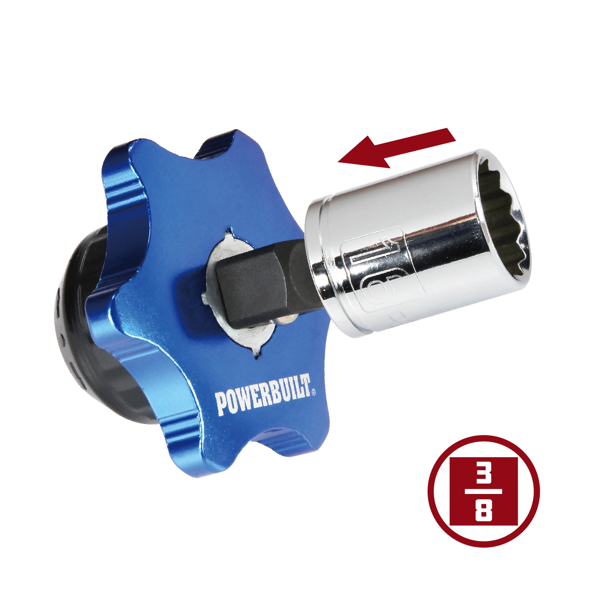 Powerbuilt 3/8 Inch Drive 36 Tooth 2-in-1 Thumb Ratchet - 941264 3 Powerbuilt 3/8 Inch Drive 36 Tooth 2-in-1 Thumb Ratchet - 941264 - Image 3