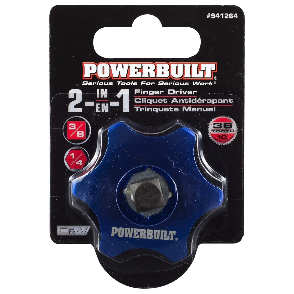 Powerbuilt 3/8 Inch Drive 36 Tooth 2-in-1 Thumb Ratchet - 941264 6 Powerbuilt 3/8 Inch Drive 36 Tooth 2-in-1 Thumb Ratchet - 941264 - Image 6