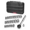 Powerbuilt 26 Pc. 1/4 in. and 3/8 in. Drive SAE and Metric Socket Set - 941331