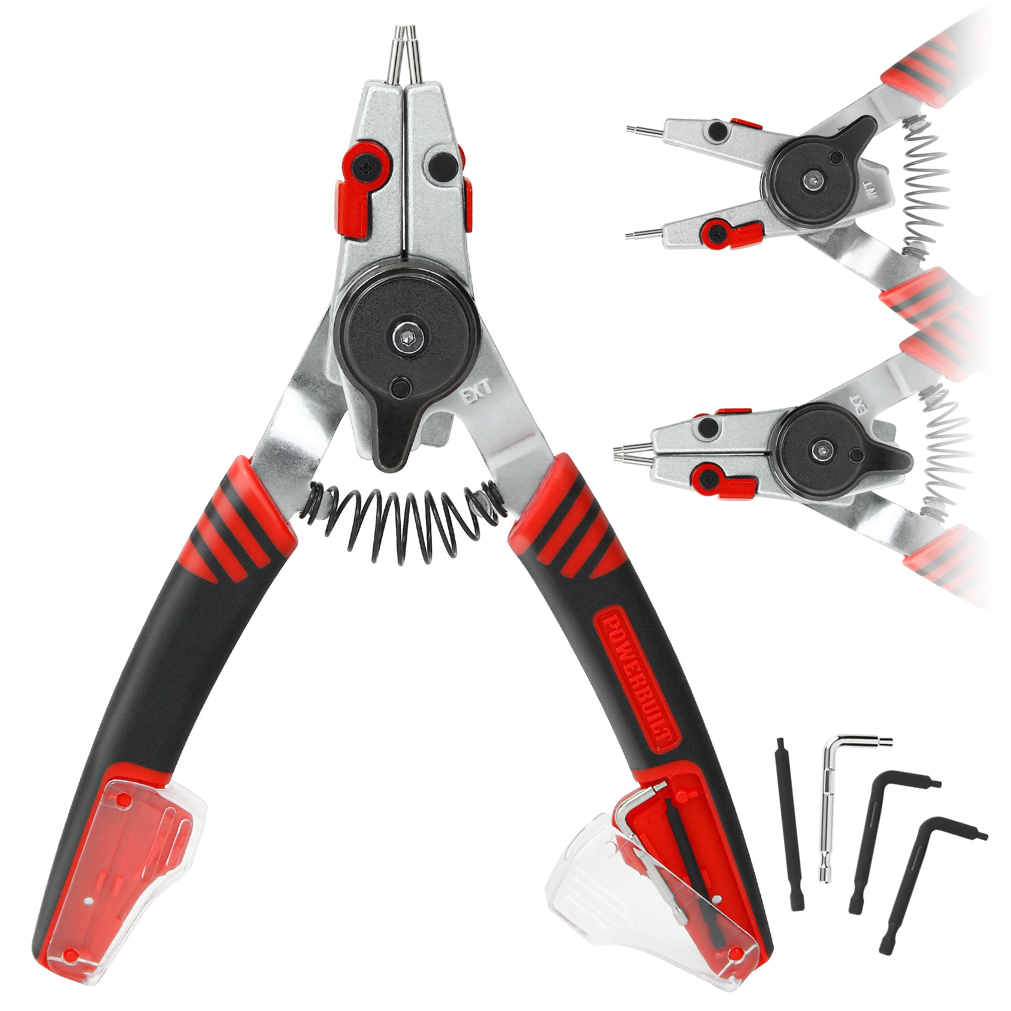 Powerbuilt Combination Switch Internal/External Snap Ring Pliers - 941336 1 Powerbuilt Combination Switch Internal/External Snap Ring Pliers - 941336